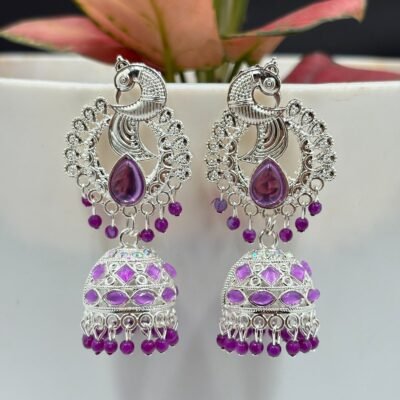 Royal Peacock Jhumkas