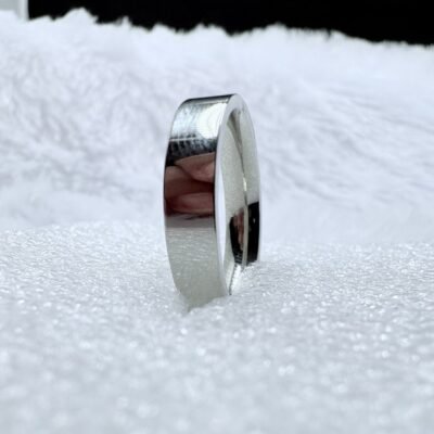 Polished Silver Flat Band