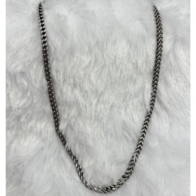 Silver Steel Cuban Chain