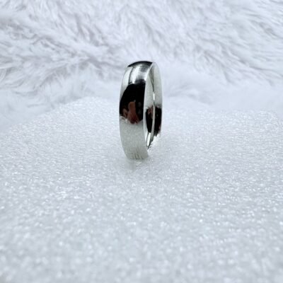 Polished Silver Band Ring