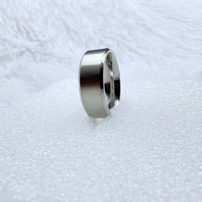 Matte Silver Flat Band