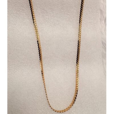 Gold-Toned Thin Herringbone Chain