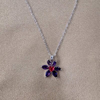 Twilight Bloom Pendant Necklace