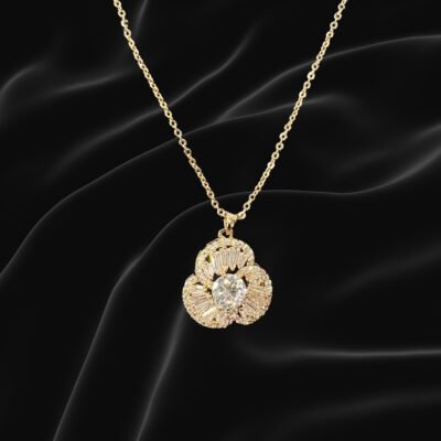 Golden Bloom Spark Necklace