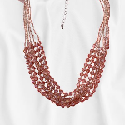 Rust Radiance Beaded Necklace