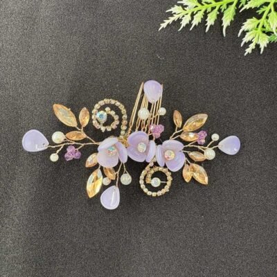 Lavender Glow Floral Hairpiece
