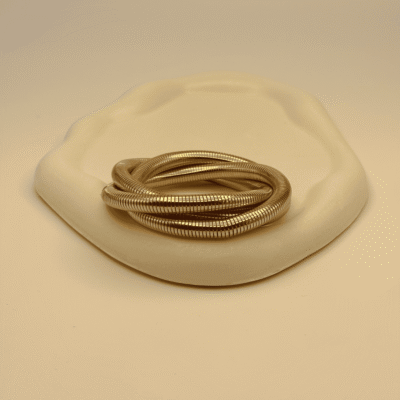 Golden Coil Anti-Tarnish Bracelet Kada