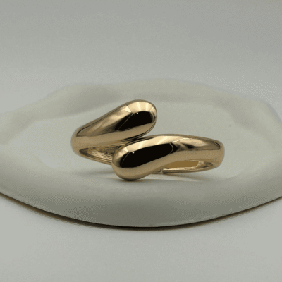 Golden Bold Open Anti-Tarnish Bracelet Kada