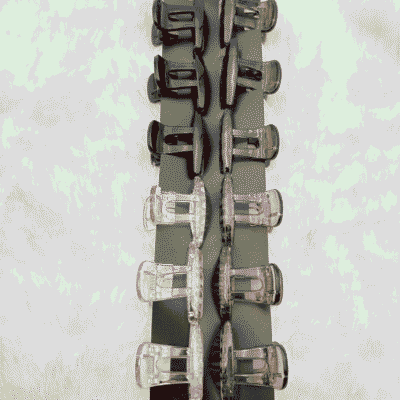 Mini Transparent & Black Hair Claw Clips – Any Color